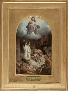 Paul Vincent De St Prints: Esquisse pour l'église de la Trinité : Saint Vincent de Paul ramenant les galériens à la