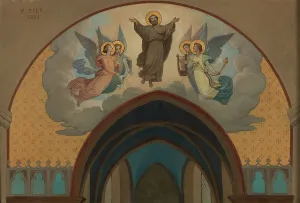 Apotheosis Prints: Esquisse pour l'église de l'Häy-les-Roses : Glorification de Saint Léonard
