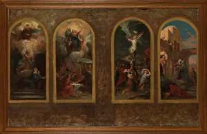 Visitation Prints: Esquisse pour l'église Notre-Dame-de-la-Croix : L'Annonciation - L'Assomption