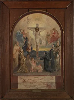 Canvas Material Prints: Esquisse pour l'église Notre-Dame-des-Champs : Le Calvaire