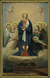 Jean Louis Bezard Prints: Esquisse pour l'église Notre-Dame de Vincennes : L'Assomption de la vierge