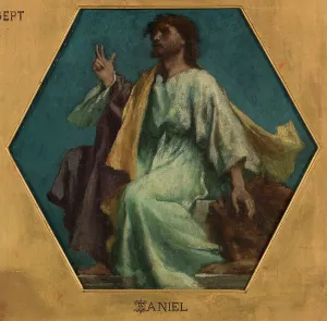 Delaunay Jules Elie Prints: Esquisse pour l'église Saint François Xavier : Daniel