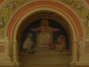 Esquisse pour l'église Saint-François-Xavier : Le Christ lumière des nations, c.1871 - 1875. Creator: Alexandre-Dominique Denuelle. Esquisse pour l'église Saint-François-Xavier