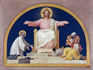 Convert Prints: Esquisse pour l'église Saint-François-Xavier : Saint-François-Xavier présentant au Christ
