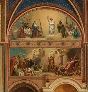 Retribution Prints: Esquisse pour l'église de Saint-Germain-des-Prés : Le Jugement Dernier
