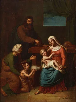 Esquisse pour l'église Saint-Jacques-du-Haut-Pas : La Sainte Famille, 1826. Creator: Frédéric Delanoë