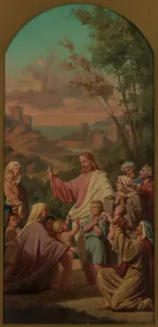 Compassionate Prints: Esquisse pour l'église Saint-Louis-en-l'Ile : Laissez venir à moi les petits enfants