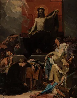 Compassionate Prints: Esquisse pour l'église Saint-Nicolas-des-Champs : Le Christ Rédempteur