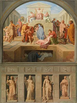 Temperance Prints: Esquisses pour les églises Saint-Gervais et Saint-Louis-en-l'Ile : La Prudence