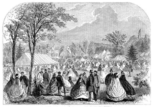 Marquees Prints: The Essex Agricultural Society's Show in the grounds at Sloe House
