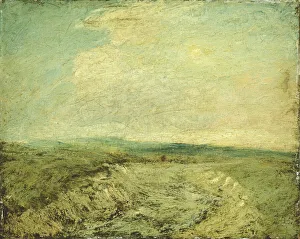 Oil On Canvas Mounted On Board Prints: The Essex Canal, c. 1896. Creator: Albert Pinkham Ryder