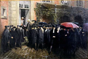 Third Estate representatives locked out of the assembly room Hotel des Menus-Plaisirs