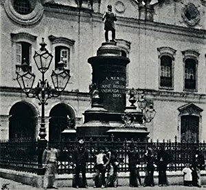 Silva Collection: Estatua de Jose Bonifacio. (Largo de S. Francisco), 1895. Artist: Paulo Kowalsky