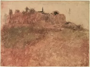 Monotype Gallery: Esterel Village, c. 1890. Creator: Edgar Degas (French, 1834-1917)