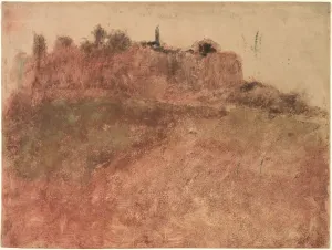 Monotype Prints: Esterel Village, c. 1890. Creator: Edgar Degas (French, 1834-1917)
