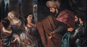 Esther before Ahasuerus, Between 1660 and 1670. Artist: Bonatti, Giovanni (1635-1681) Esther before Ahasuerus, Between 1660 and 1670. Artist: Bonatti, Giovanni (1635-1681)