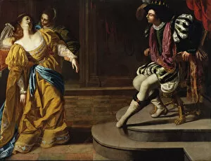 Heroine Gallery: Esther before Ahasuerus. Creator: Artemisia Gentileschi