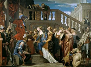 Esther and Ahasver, ca 1555. Creator: Veronese, Paolo (1528-1588)