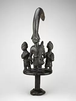 Walking Staff Gallery: Esu Dance Staff (Ogo Elegbara), Nigeria, Mid-late 19th century. Creator: Unknown