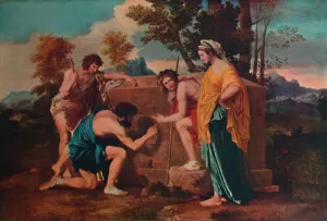 Louvre Prints: Et in Arcadia ego (Les bergers d Arcadie or The Arcadian Shepherds)