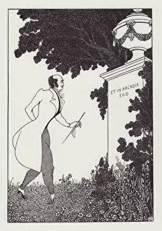 Latin Collection: Et in Arcadia Ego, from The Savoy No. 8, 1896. Creator: Aubrey Beardsley