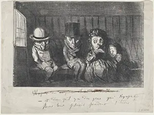 Railway Carriage Prints: Et dire qu'il y a des gens qui voyagent pour leur plaisir pendant l'hiver!, 1864