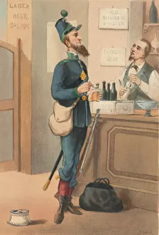 Shopkeeper Gallery: Etast-Unis d Amerique - Chasseurs aPied, 1865. Creator: Draner