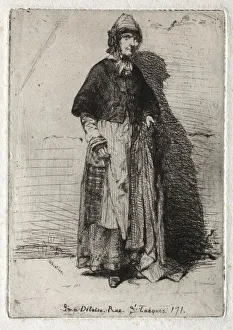 1834 1903 Prints: Twelve Etchings from Nature: La Mere Gerard, 1858. Creator: James McNeill Whistler