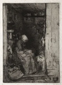 1834 1903 Prints: Twelve Etchings from Nature: La Veille aux Loques