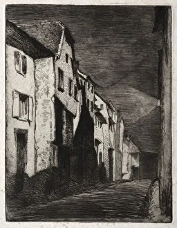 1834 1903 Prints: Twelve Etchings from Nature: Street in Saverne