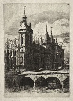 Charles Meryon French Prints: Etchings of Paris: The Clock Tower, 1852. Creator: Charles Meryon (French, 1821-1868)