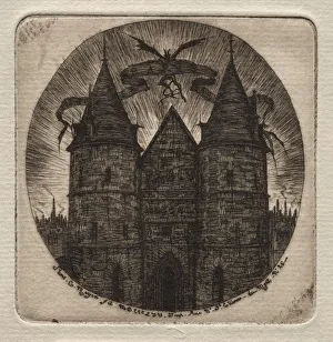 Charles Meryon French Prints: Etchings of Paris: Old Gate of the Palace of Justice