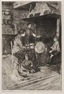 Otto H Bacher American Prints: Etchings of Venice: The Lace Makers