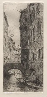 Otto H Bacher American Prints: Etchings of Venice: Ponte del Pistor