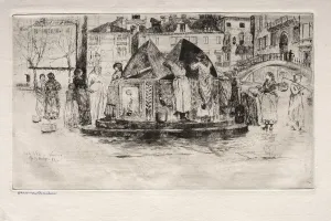Otto H Bacher American Prints: Etchings of Venice: Pozzo San Vio, 1882. Creator: Otto H. Bacher (American, 1856-1909)