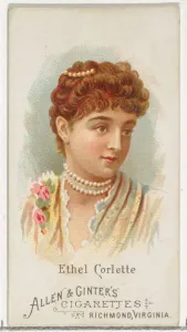 Ethel Corlette, from Worlds Beauties, Series 1 (N26) for Allen & Ginter Cigarettes