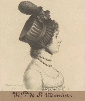 Plumed Gallery: Étiennette-Charlotte-Adélaïde Févret de Saint-Mémin, 1799-1800