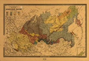 Cartographic Prints: E?tnograficheskai?a? karta Azi¯i?a?tskoi? Rossi¯i, (187-?). Creator: Mikhail Veniukov
