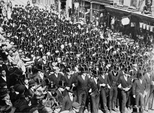 Print Collector16 Prints: Eton Boys Listening to the Reading of the Proclamation on Windsor Bridge, Berkshire, 1910