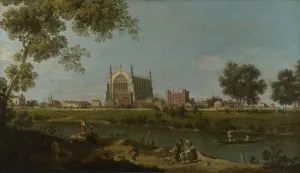 Eton College, c. 1754. Artist: Canaletto (1697-1768)