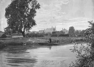 Eton: The College Chapel, c1896. Artist: Valentine & Sons