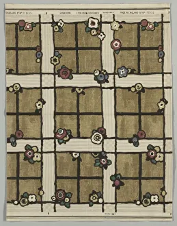 Plain Weave Cotton Prints: Eton Rural Cretonne (No. 172135), late 19th century. Creator: Unknown