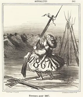Dangerous Prints: Etrennes pour 1867, (1866). Creator: Honore Daumier