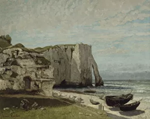 South France Gallery: The Etretat Cliffs after the Storm, 1870. Artist: Courbet, Gustave (1819-1877)