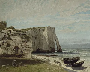 The Etretat Cliffs after the Storm, 1870. Artist: Courbet, Gustave (1819-1877) The Etretat Cliffs after the Storm, 1870. Artist: Courbet, Gustave (1819-1877)