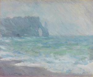 1886 Prints: Etretat in the Rain, 1886. Creator: Claude Monet