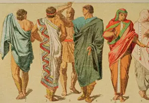 Tunic Prints: Etruscan Clothing, 1881. Creator: Unknown