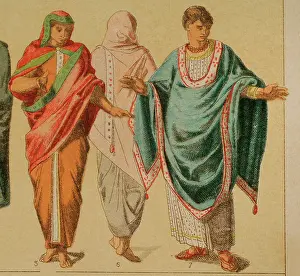 Tunic Prints: Etruscan Clothing, 1881. Creator: Unknown