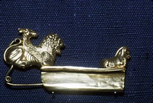 Etruscan Gold Fibula of Chimera, 6th century BC