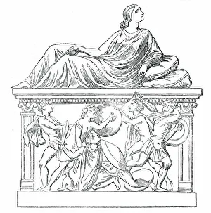 Sarcophagi Prints: Etruscan Sarcophagus, presented to the British Museum by the Marquis of Northampton